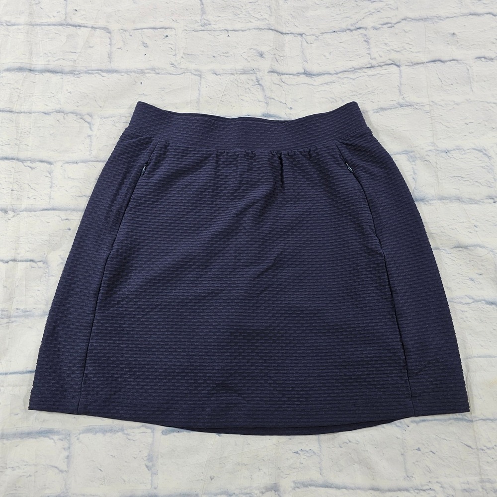 Tail Skort Women S Navy Blue Textured Waffle Knit Golf Tennis Athletic Skirt